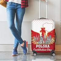 Poland Constitution Day Luggage Cover Warsaw Capital Mazurek Dabrowskiego