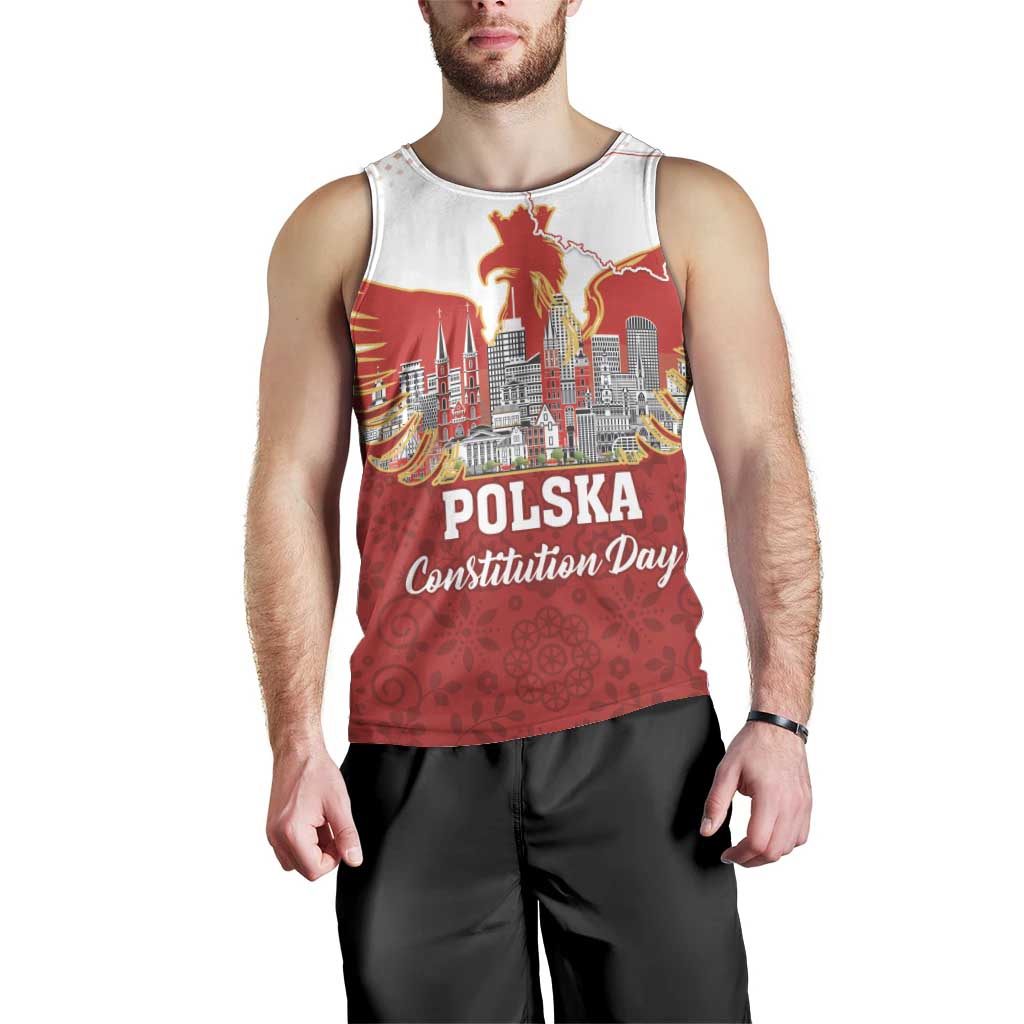 Poland Constitution Day Men Tank Top Warsaw Capital Mazurek Dabrowskiego