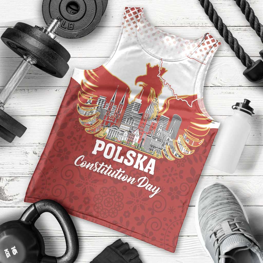 Poland Constitution Day Men Tank Top Warsaw Capital Mazurek Dabrowskiego