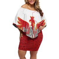 Poland Constitution Day Off Shoulder Short Dress Warsaw Capital Mazurek Dabrowskiego