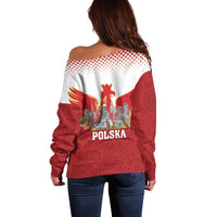 Poland Constitution Day Off Shoulder Sweater Warsaw Capital Mazurek Dabrowskiego