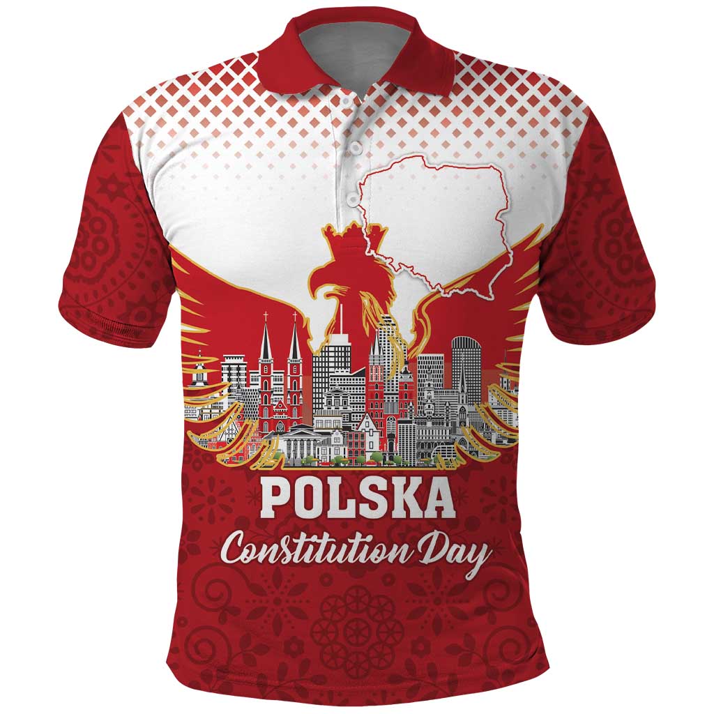 Poland Constitution Day Polo Shirt Warsaw Capital Mazurek Dabrowskiego