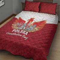 Poland Constitution Day Quilt Bed Set Warsaw Capital Mazurek Dabrowskiego