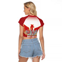 Poland Constitution Day Raglan Cropped T Shirt Warsaw Capital Mazurek Dabrowskiego