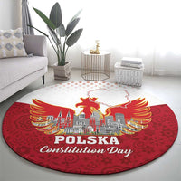 Poland Constitution Day Round Carpet Warsaw Capital Mazurek Dabrowskiego