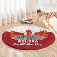 Poland Constitution Day Round Carpet Warsaw Capital Mazurek Dabrowskiego