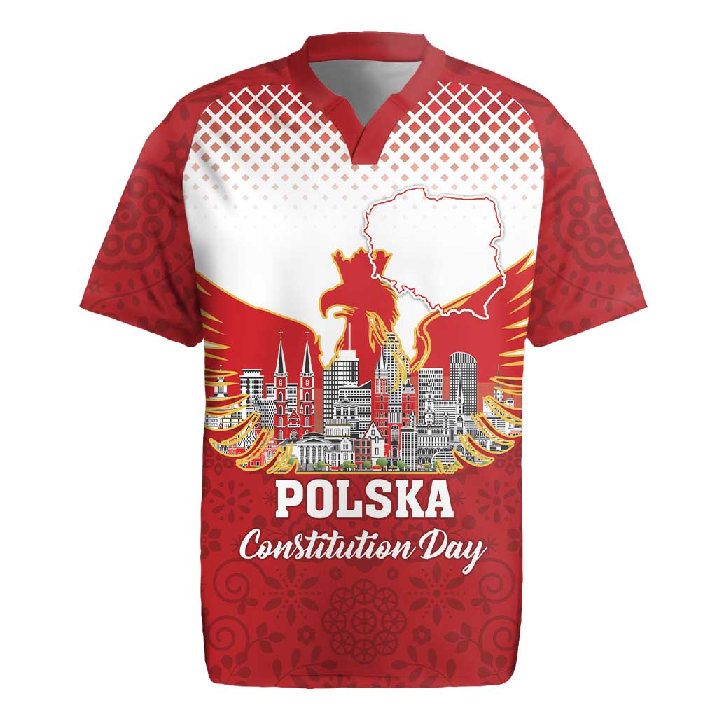 Poland Constitution Day Rugby Jersey Warsaw Capital Mazurek Dabrowskiego