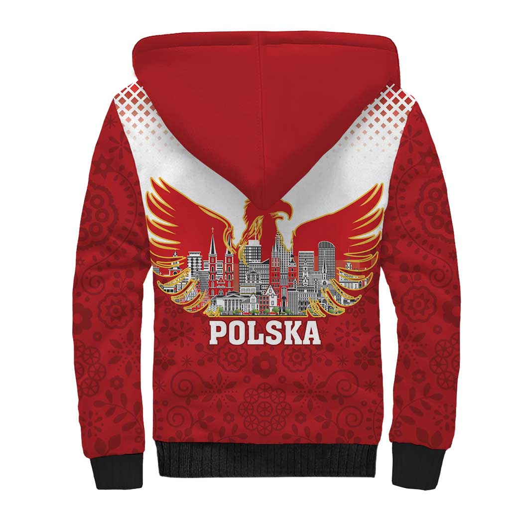 Poland Constitution Day Sherpa Hoodie Warsaw Capital Mazurek Dabrowskiego