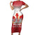 Poland Constitution Day Short Sleeve Bodycon Dress Warsaw Capital Mazurek Dabrowskiego