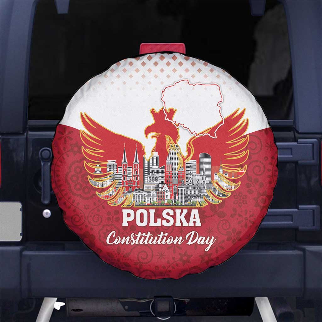 Poland Constitution Day Spare Tire Cover Warsaw Capital Mazurek Dabrowskiego