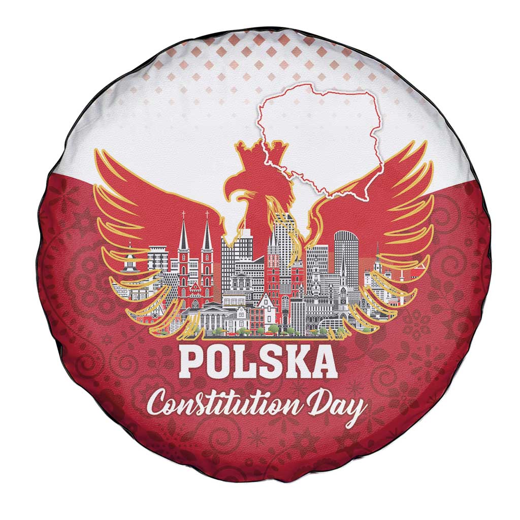 Poland Constitution Day Spare Tire Cover Warsaw Capital Mazurek Dabrowskiego