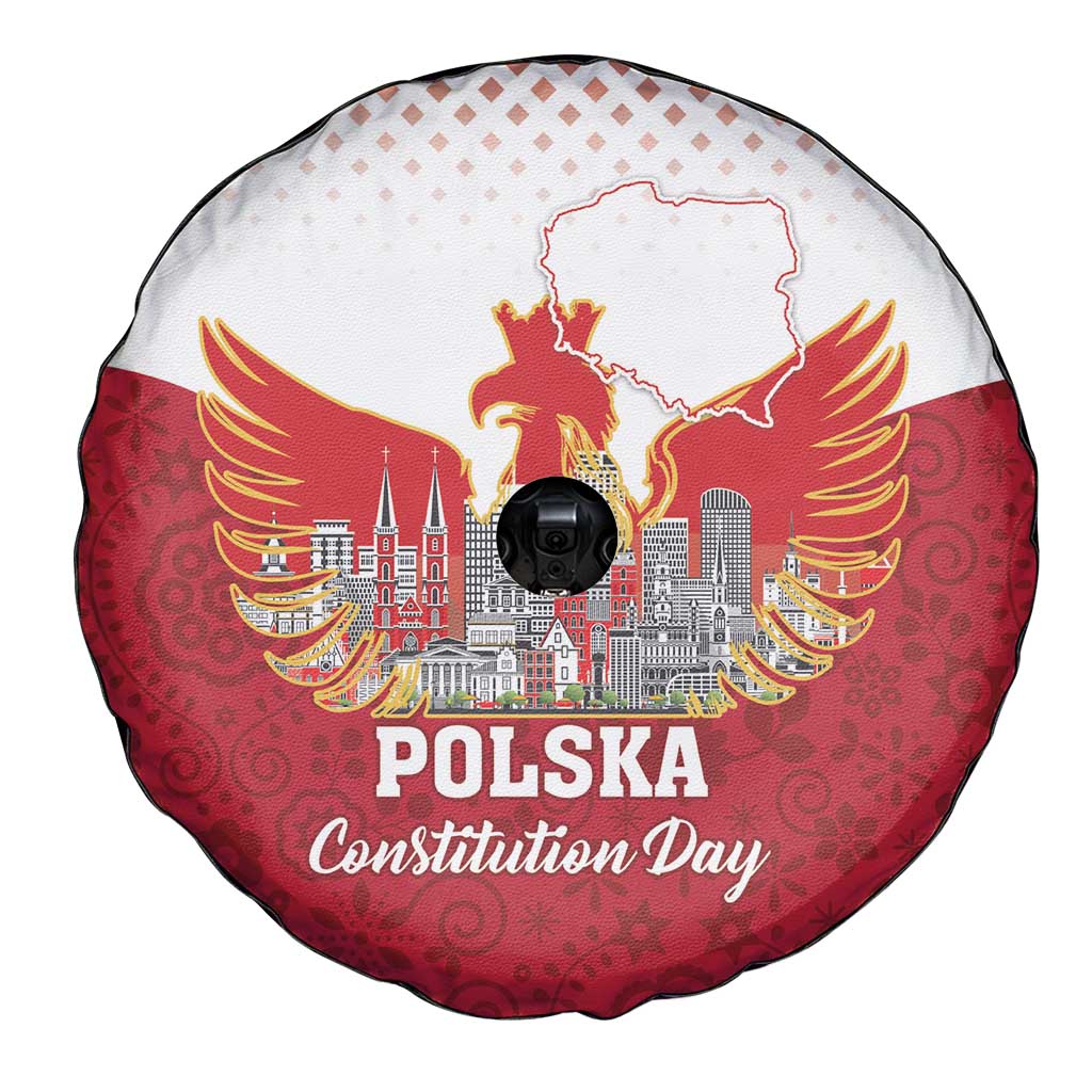 Poland Constitution Day Spare Tire Cover Warsaw Capital Mazurek Dabrowskiego
