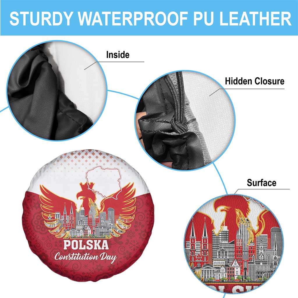 Poland Constitution Day Spare Tire Cover Warsaw Capital Mazurek Dabrowskiego