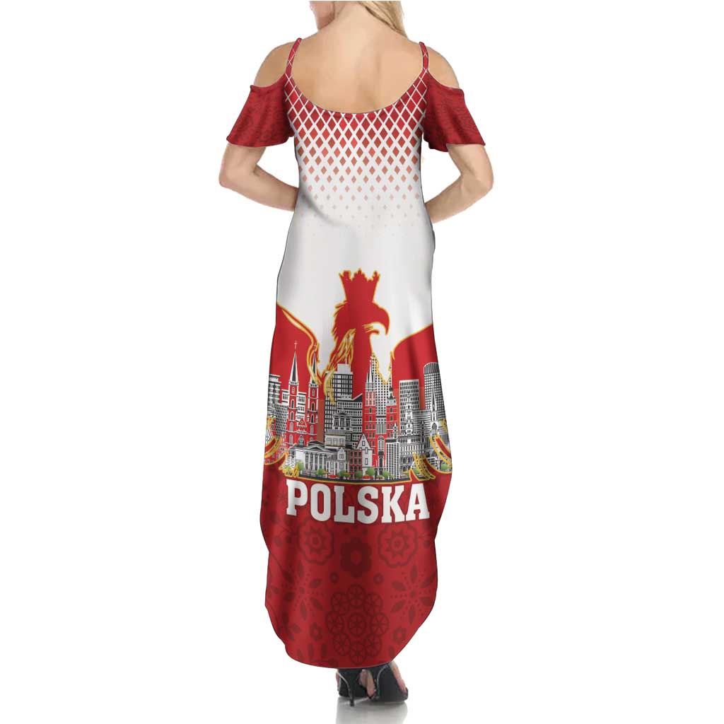Poland Constitution Day Summer Maxi Dress Warsaw Capital Mazurek Dabrowskiego