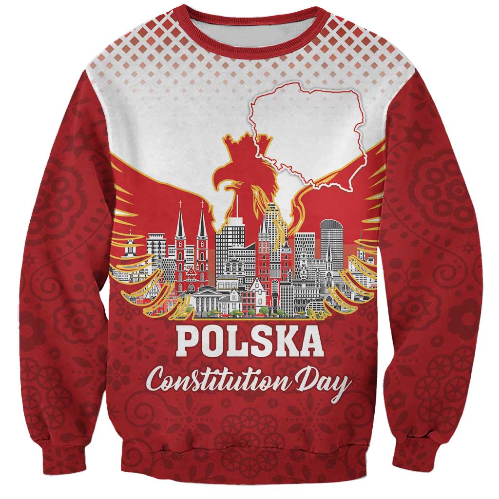 Poland Constitution Day Sweatshirt Warsaw Capital Mazurek Dabrowskiego