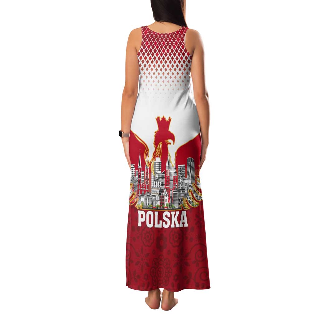 Poland Constitution Day Tank Maxi Dress Warsaw Capital Mazurek Dabrowskiego