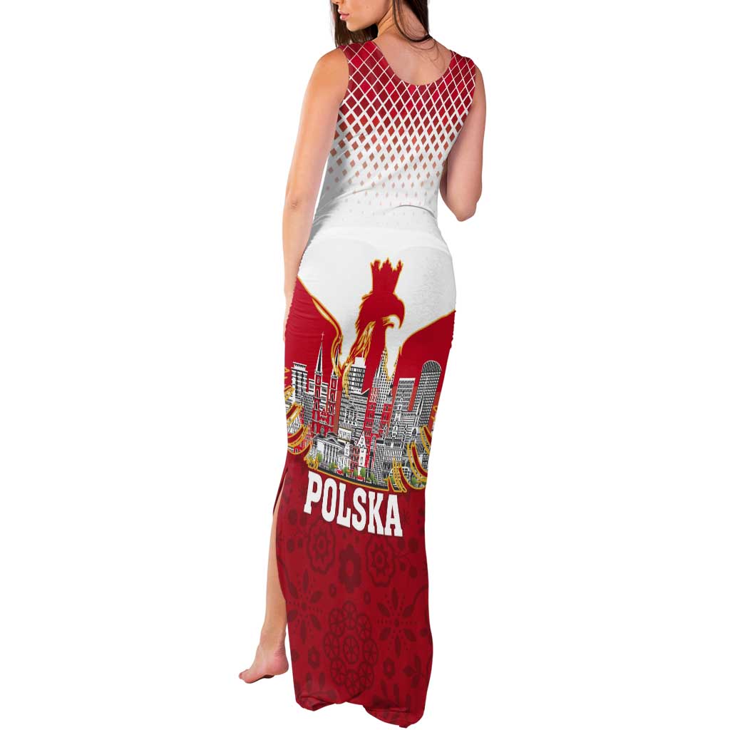 Poland Constitution Day Tank Maxi Dress Warsaw Capital Mazurek Dabrowskiego