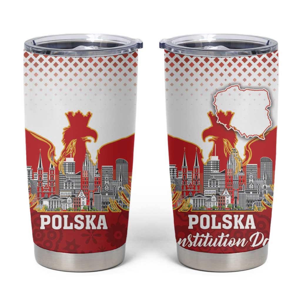 Poland Constitution Day Tumbler Cup Warsaw Capital Mazurek Dabrowskiego