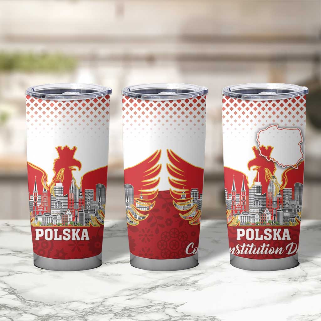 Poland Constitution Day Tumbler Cup Warsaw Capital Mazurek Dabrowskiego