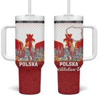 Poland Constitution Day Tumbler With Handle Warsaw Capital Mazurek Dabrowskiego
