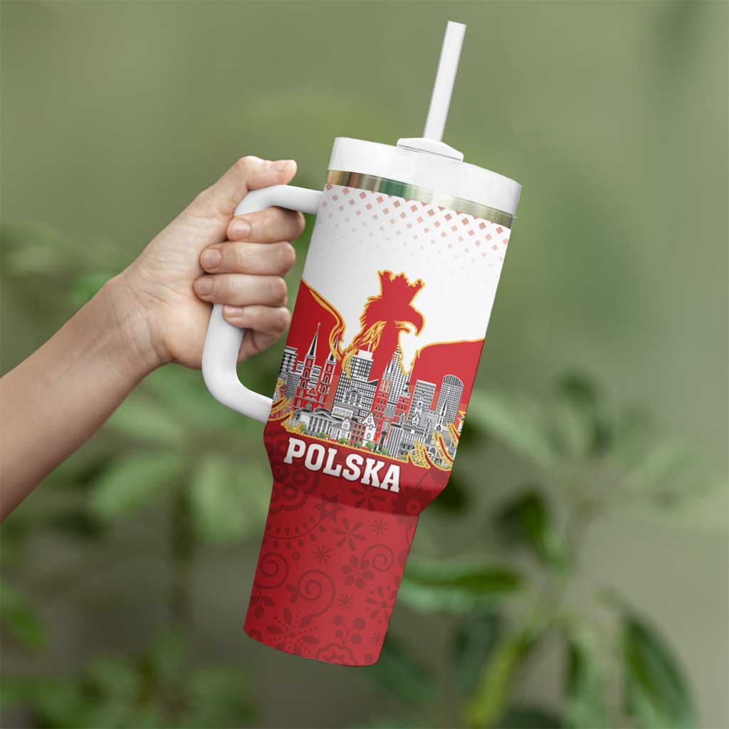 Poland Constitution Day Tumbler With Handle Warsaw Capital Mazurek Dabrowskiego