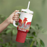 Poland Constitution Day Tumbler With Handle Warsaw Capital Mazurek Dabrowskiego