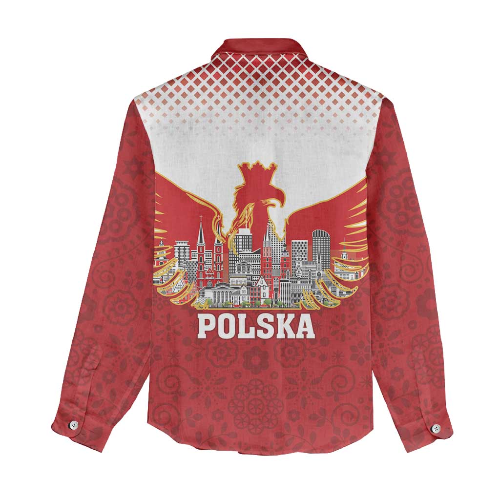 Poland Constitution Day Women Casual Shirt Warsaw Capital Mazurek Dabrowskiego