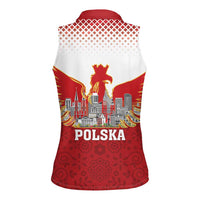 Poland Constitution Day Women Sleeveless Polo Shirt Warsaw Capital Mazurek Dabrowskiego