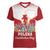 Poland Constitution Day Women V-Neck T-Shirt Warsaw Capital Mazurek Dabrowskiego