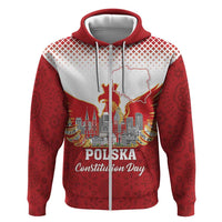Poland Constitution Day Zip Hoodie Warsaw Capital Mazurek Dabrowskiego