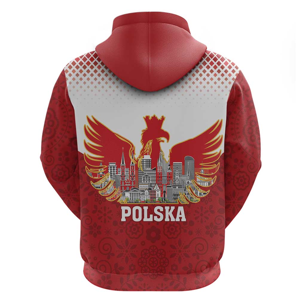 Poland Constitution Day Zip Hoodie Warsaw Capital Mazurek Dabrowskiego
