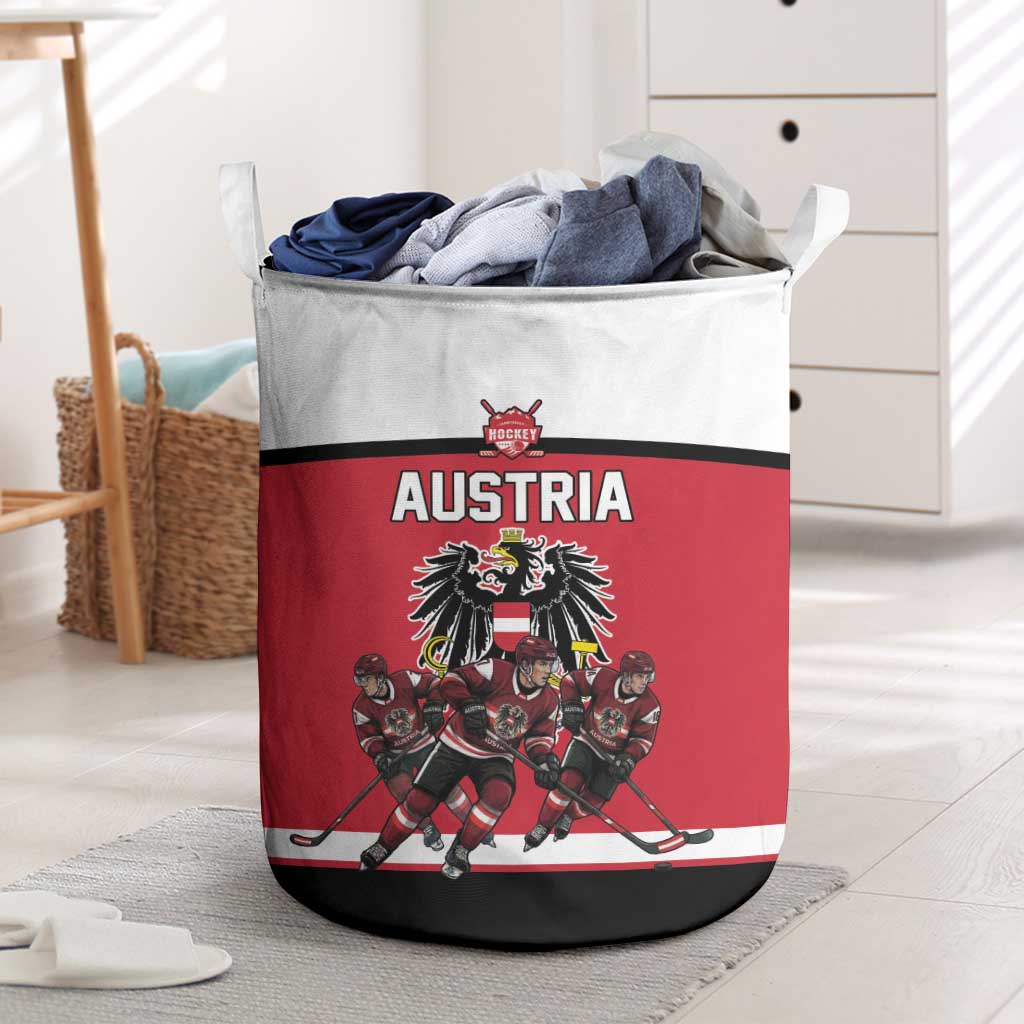 Austria Hockey Laundry Basket Austrian Eagle Pride