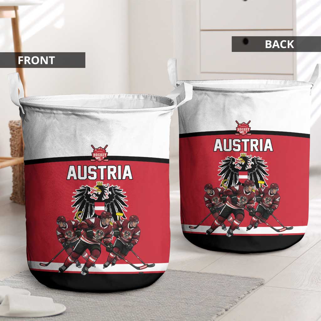 Austria Hockey Laundry Basket Austrian Eagle Pride