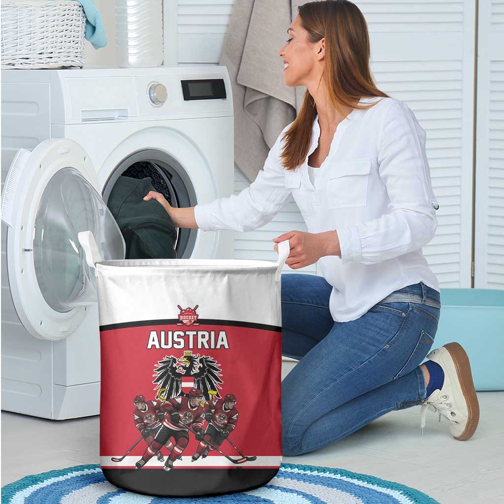Austria Hockey Laundry Basket Austrian Eagle Pride