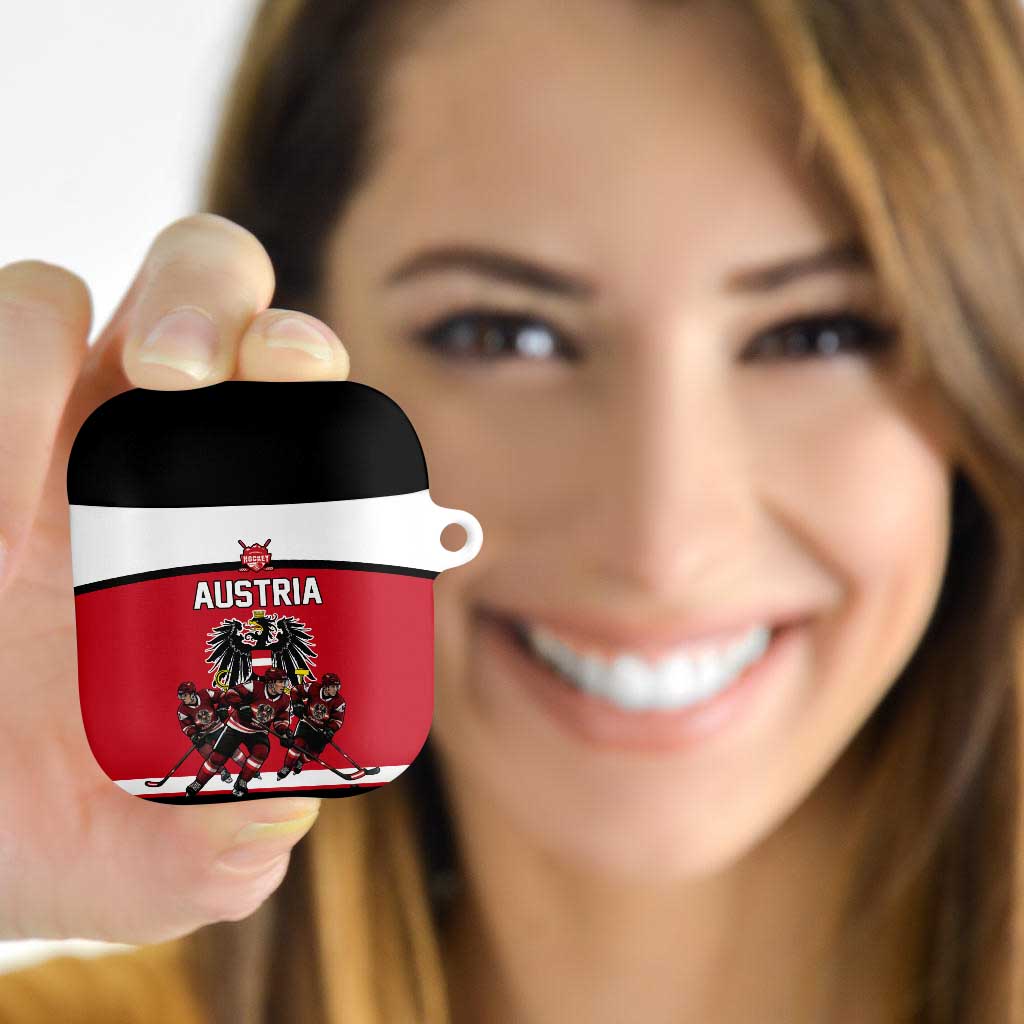 Austria Hockey AirPods Case Austrian Eagle Pride