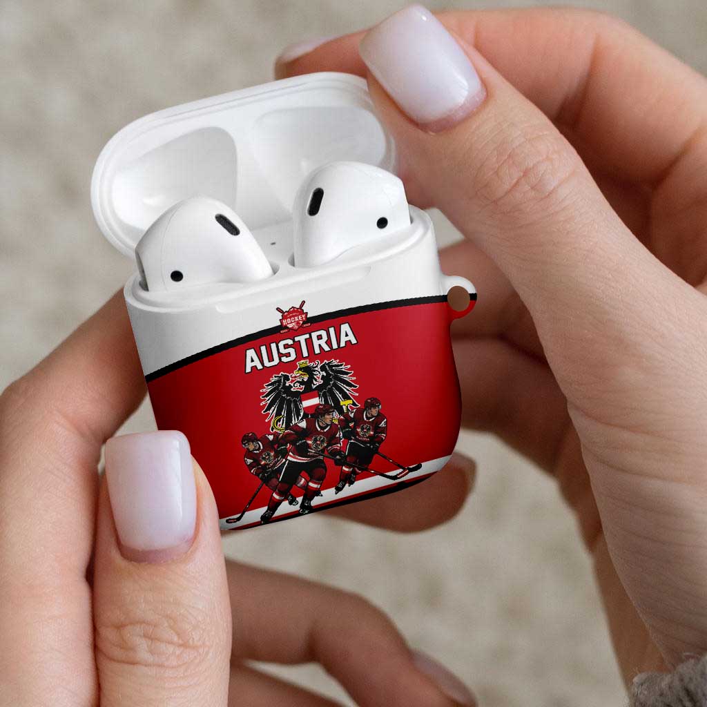 Austria Hockey AirPods Case Austrian Eagle Pride