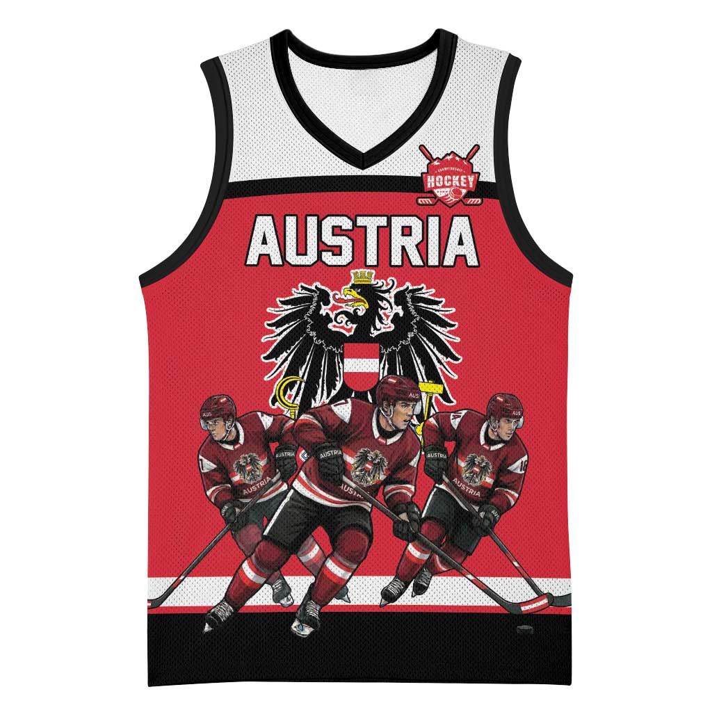 Austria Hockey Custom Basketball Jersey Austrian Eagle Pride