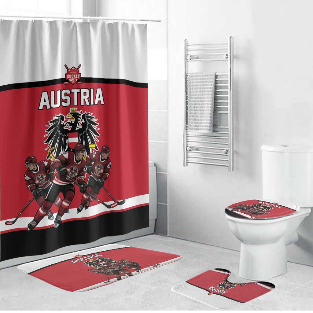 Austria Hockey Bathroom Set Austrian Eagle Pride