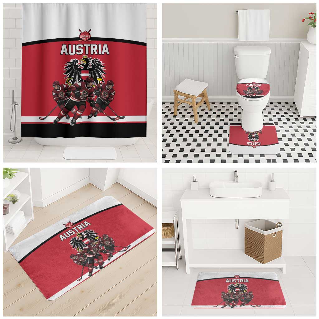 Austria Hockey Bathroom Set Austrian Eagle Pride