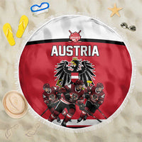 Austria Hockey Beach Blanket Austrian Eagle Pride