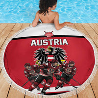Austria Hockey Beach Blanket Austrian Eagle Pride