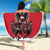 Austria Hockey Beach Blanket Austrian Eagle Pride