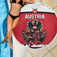 Austria Hockey Beach Blanket Austrian Eagle Pride