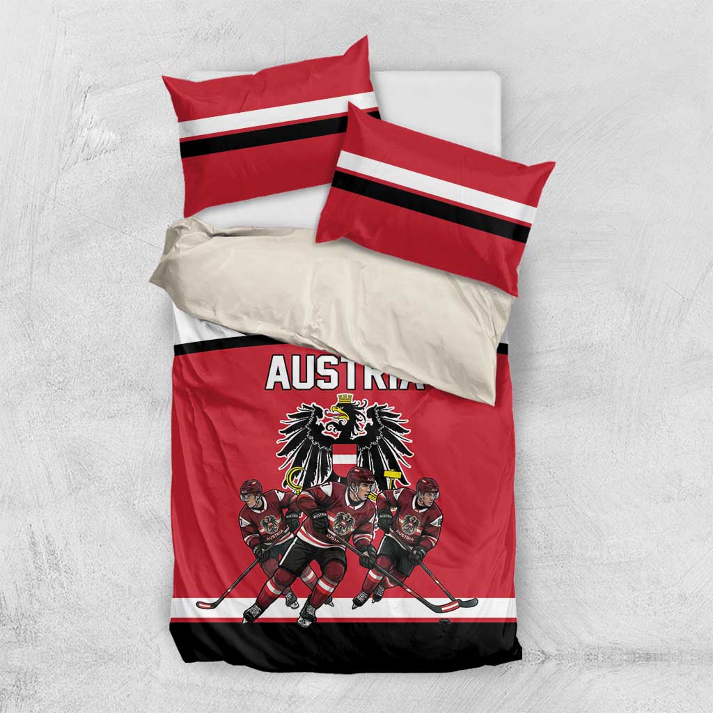 Austria Hockey Bedding Set Austrian Eagle Pride