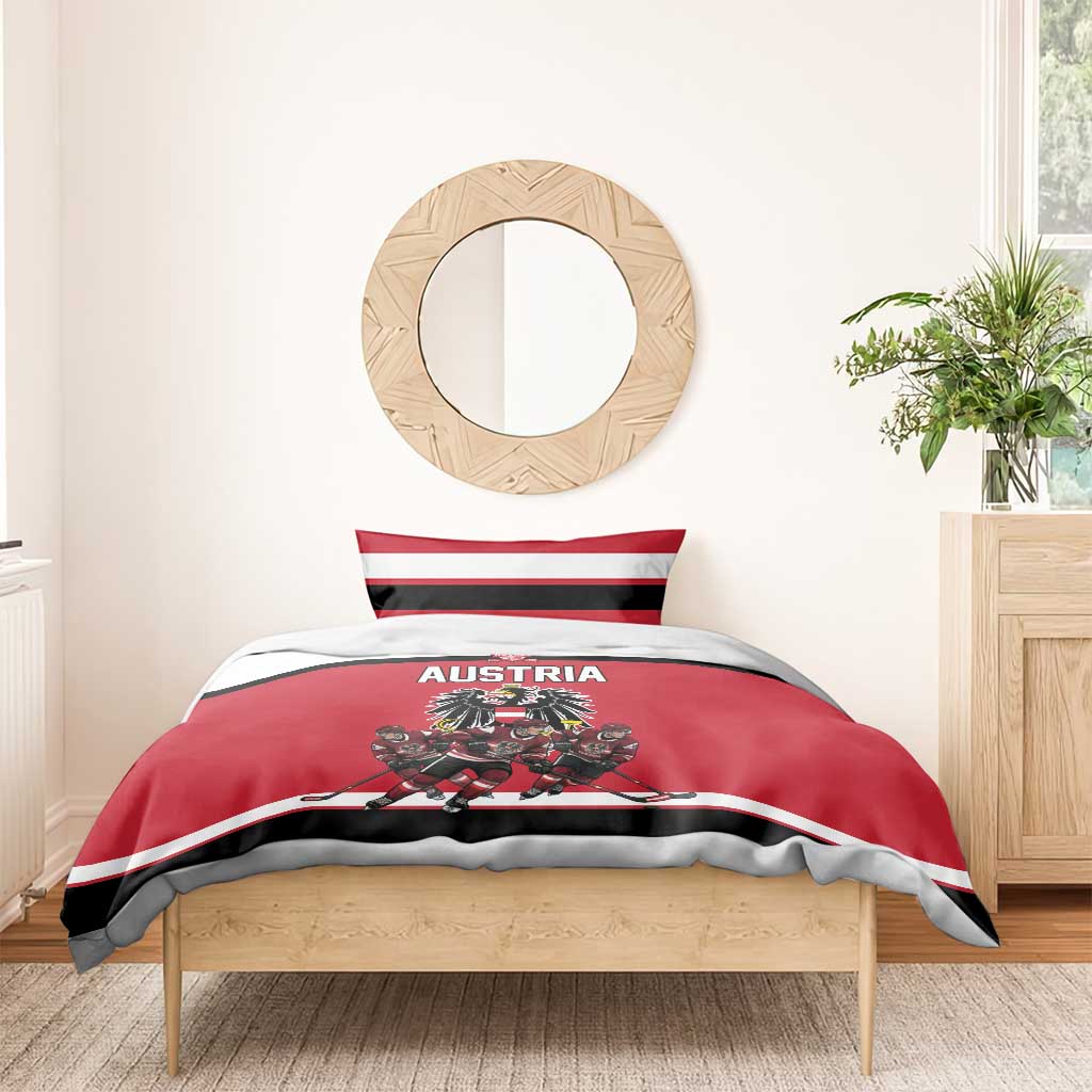 Austria Hockey Bedding Set Austrian Eagle Pride