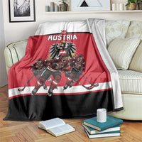 Austria Hockey Blanket Austrian Eagle Pride