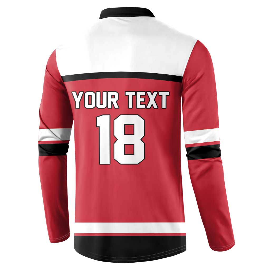 Austria Hockey Custom Button Sweatshirt Austrian Eagle Pride