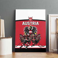Austria Hockey Canvas Wall Art Austrian Eagle Pride