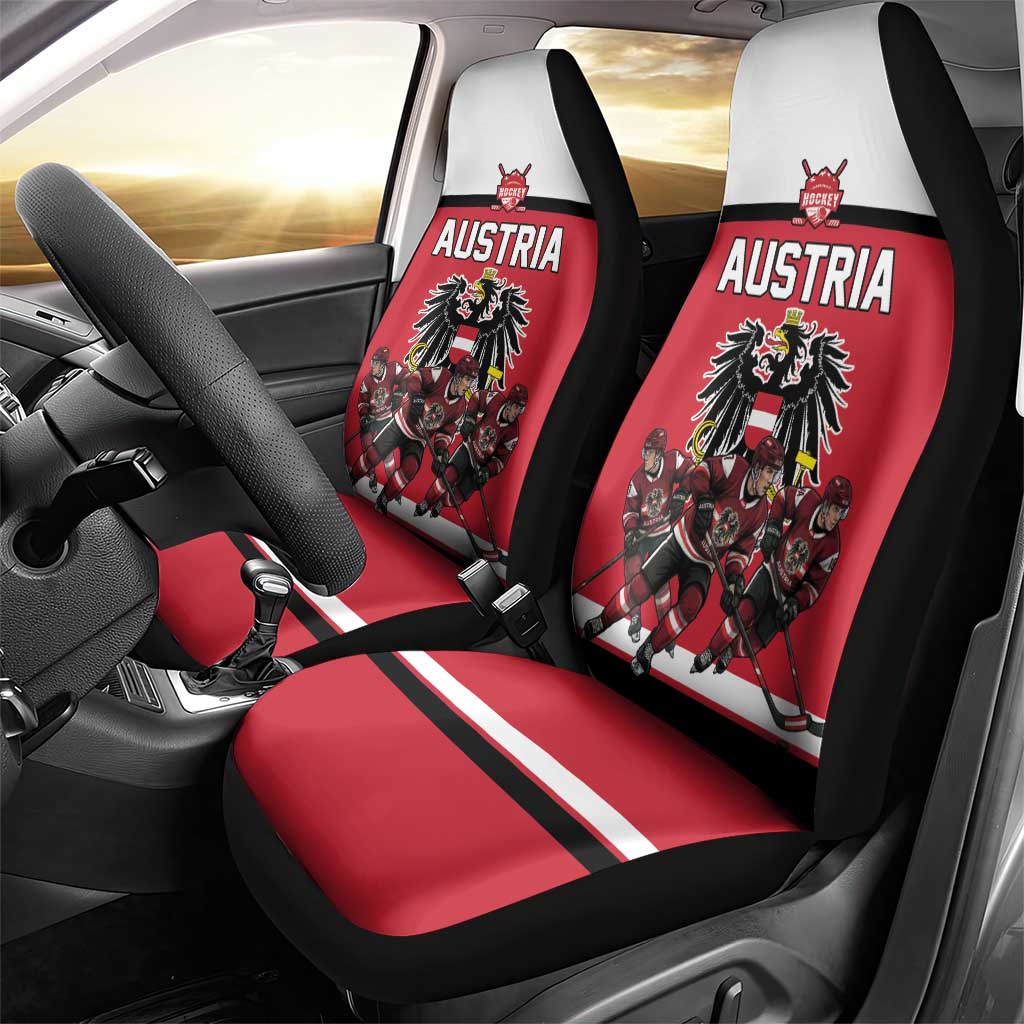 Austria Hockey Car Seat Cover Austrian Eagle Pride