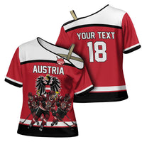 Austria Hockey Custom Cross Shoulder Shirt Austrian Eagle Pride